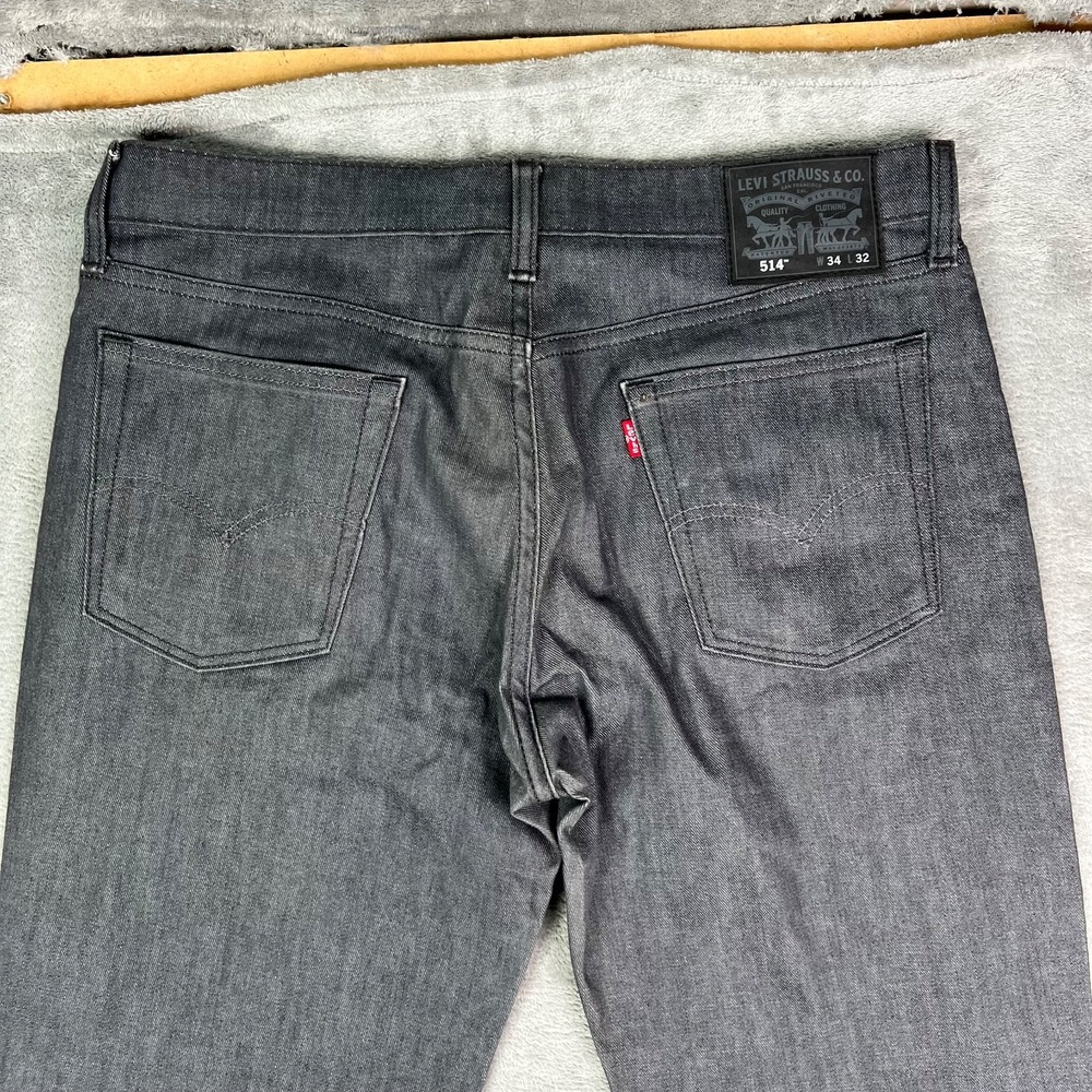 Levis Jeans Mens 34x32 Fits 34x33 Gray Straight Leg Grunge Skater‎ Loose Fit
